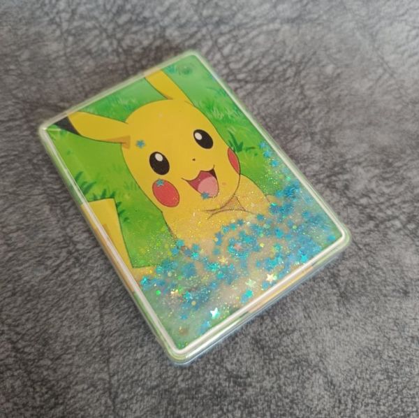 Cep Ayna Pokemeon Pikachua Makyaj Çanta Seyehat Taşınabilir Ayna Bebek Sulu Kozmetik Büyüteç Kompakt Katlanır