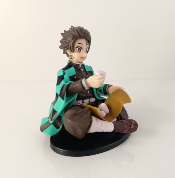 Anime Demon Slayer Kimetsu No Yaiba Tanjiro 10 cm Oturan Karakter Figür Oyuncak Biblo