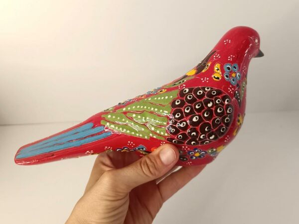 Seramik Çini Güvercin Kuş Hayvan Heykel Biblo Ev Ofis Dekor Ev Süsü Hediye