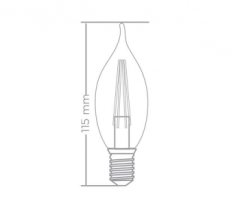 FORLIFE FL-1225-B / LED KIVRIK MUM AMPUL 4W E-14