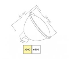 FORLİFE FL-1621 / LED ÇANAK AMPUL SOFT 5W MR-16