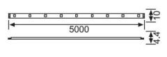 JÜPİTER ŞERİT LED İÇ MEKAN 3 ÇİPLİ BEYAZ / LE-208/  10mt. 12W/mt