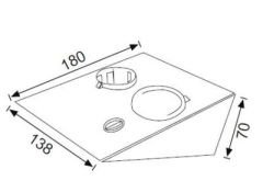 JÜPİTER LED'Lİ KABİNET SPOT SARI 3W / LS-445S EPİSTAR SMD LED