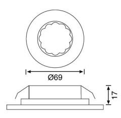 JÜPİTER LED'Lİ MERDİVEN SPOT LW-966 SIVA ALTI 3000K