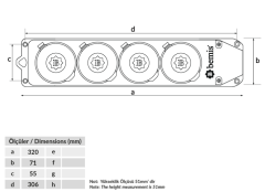 BEMİS GRUP PRİZ 4'LÜ 3/25A 380V