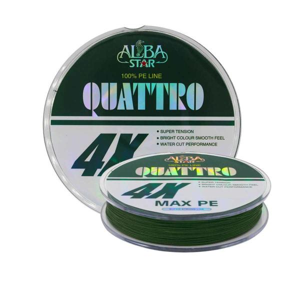 AlbaStar Quattro x4 Green İp Olta Misinası 300 mt