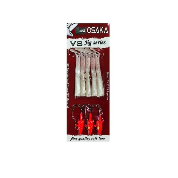 Osaka V8 Jig Series 80 mm 5.5 gr Raglou Silikon Yem