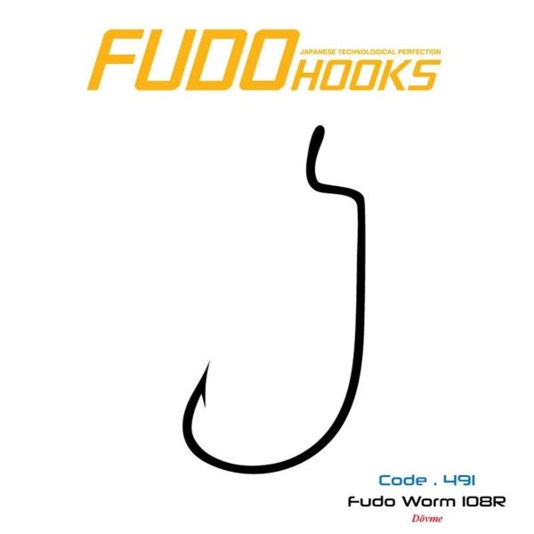 Fudo 4911 Fudo Worm 108R Black Nikel İğne