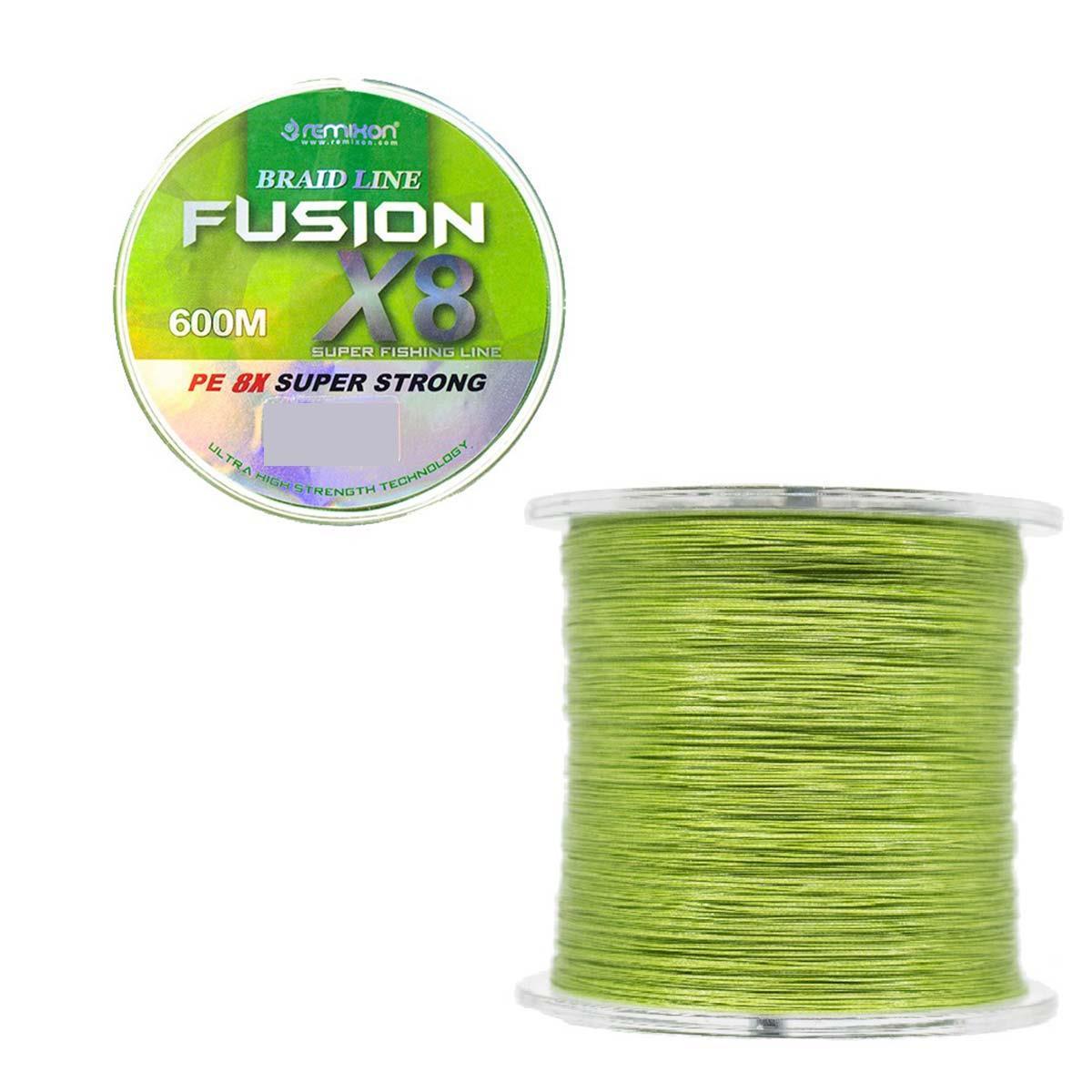 Remixon Fusion x8 Green İp Olta Misinası 600mt