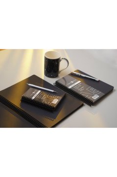Fabio Ricci Black A5 14,8x21 cm   Spiralli Çizim Defteri