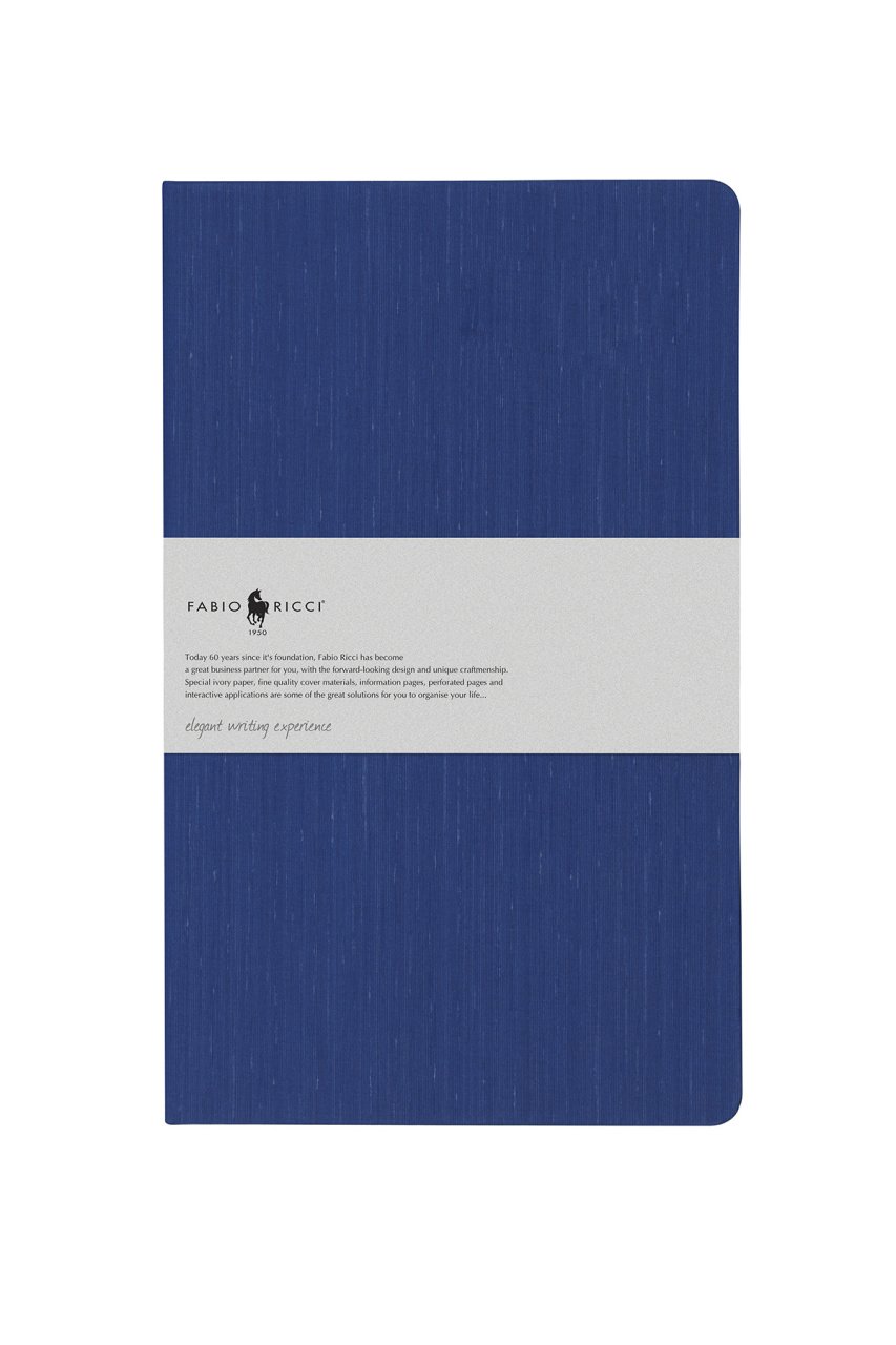 Fabio Ricci Lepidus 13x21cm Kareli Defter Saks Mavisi