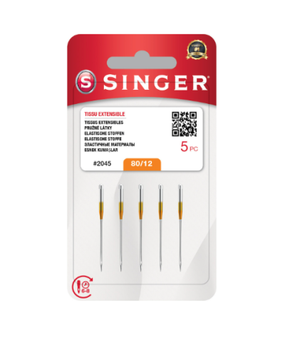 SIZE 12 JERSEY NEEDLE (5-PACK BLISTER)