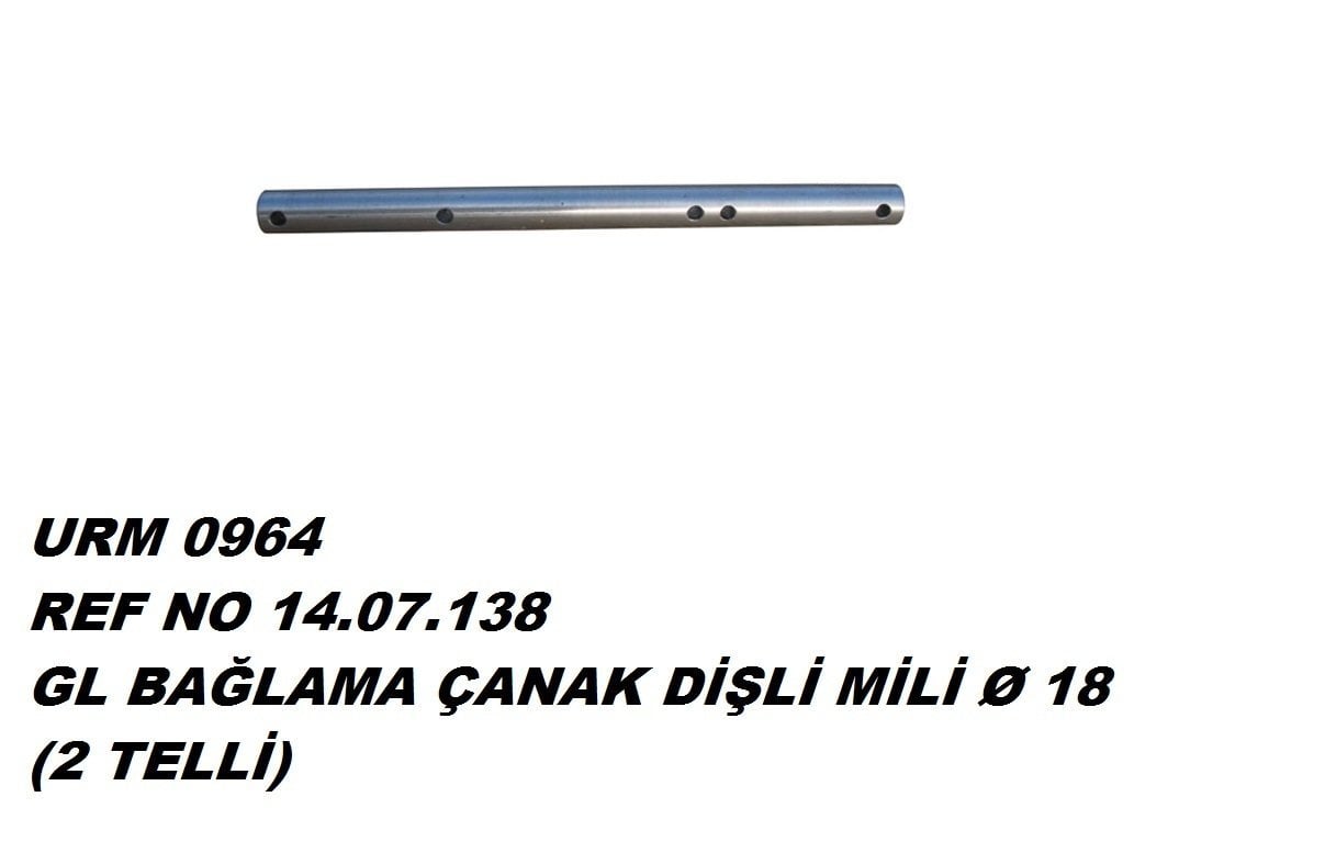 L Bağlama Çanak Dişli Mili 18′lik (İki Telli) Ür.No:0964