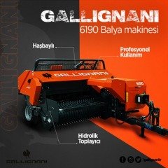 GALLIGNANİ-6190 3 İPLİ HAŞBAYLI BALYA MAKİNASI (150cm)