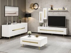 Jose Tv Set2 - White Membrane (Tv+Tv Top+Table+Console)