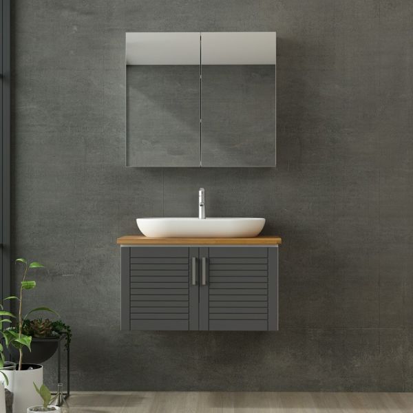 Minar Bathroom Cabinet 100Cm As2K+2K2A+Tzg White