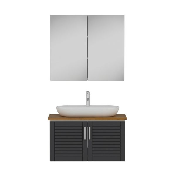 Minar Bathroom Cabinet 100Cm As2K+2K2A+Tzg White