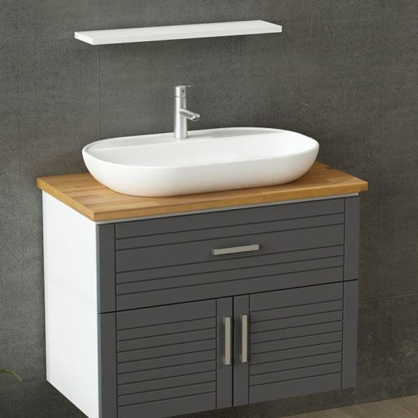 Minar Bathroom Cabinet 100Cm As2K1Ç+1Ya1R+Tzg White