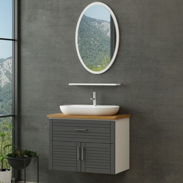 Minar Bathroom Cabinet 100Cm As2K1Ç+1Ea1R+Tzg White