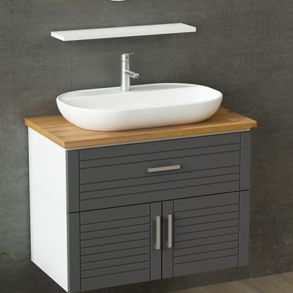 Minar Bathroom Cabinet 100Cm As2K1Ç+1Ea1R+Tzg White