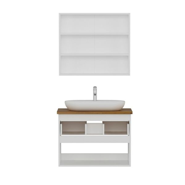 Minar Bathroom Cabinet 100Cm As2K1Ç+2K2A+Tzg White