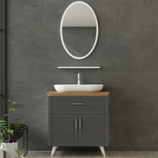 Minar Bathroom Cabinet 100Cm Ay2K1Ç+1Ea1R+Tzg White