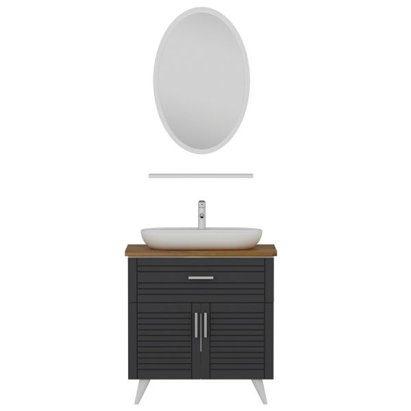 Minar Bathroom Cabinet 100Cm Ay2K1Ç+1Ea1R+Tzg White