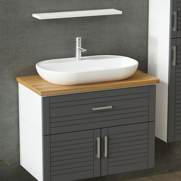 Minar Bathroom Cabinet 100Cm As2K1Ç+1Ya1R+Tzg+Length White