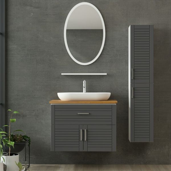 Minar Bathroom Cabinet 100Cm As2K1Ç+1Ea1R+Tzg+Length White