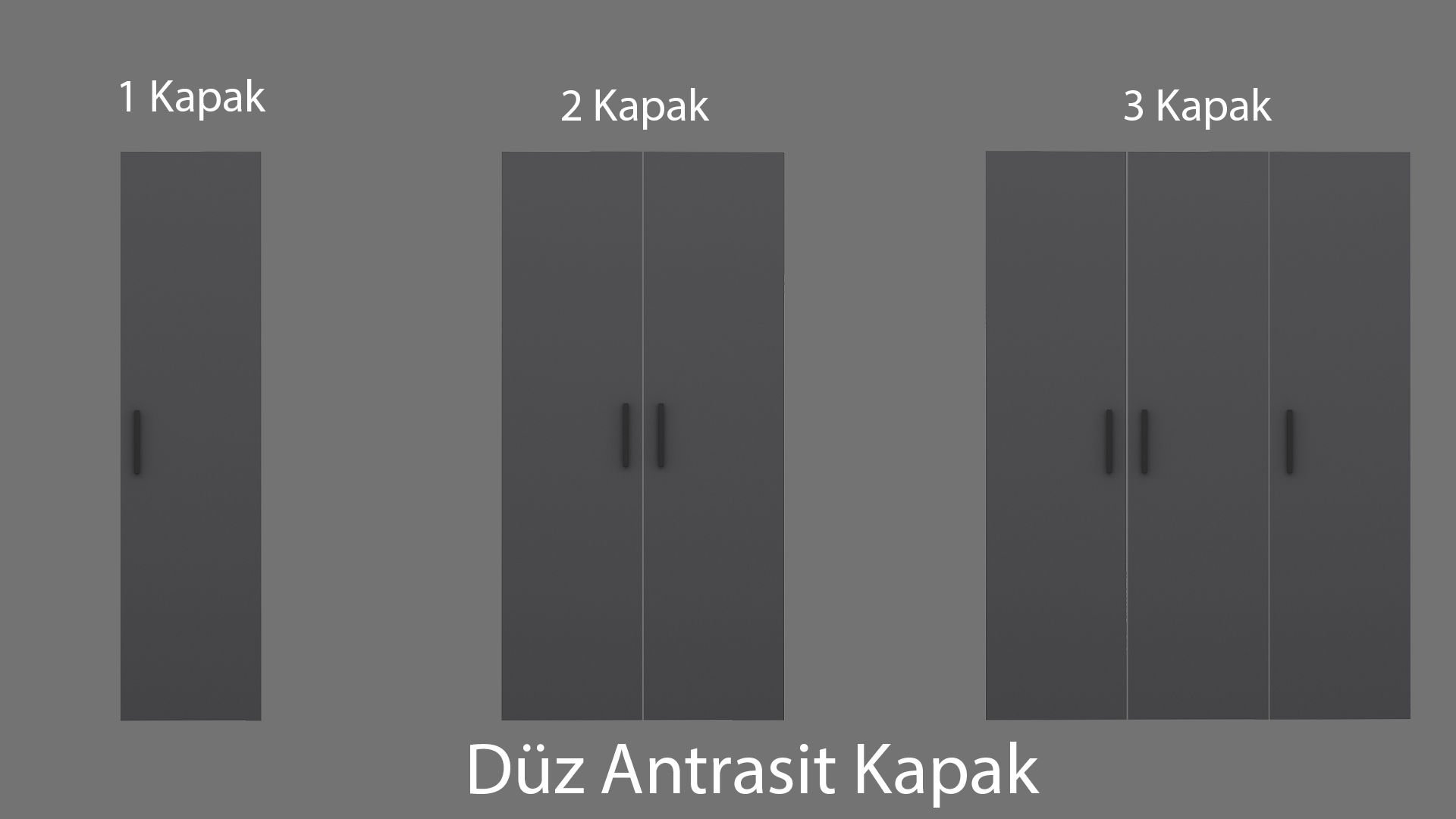 Kale Düz Kapak Antrasit