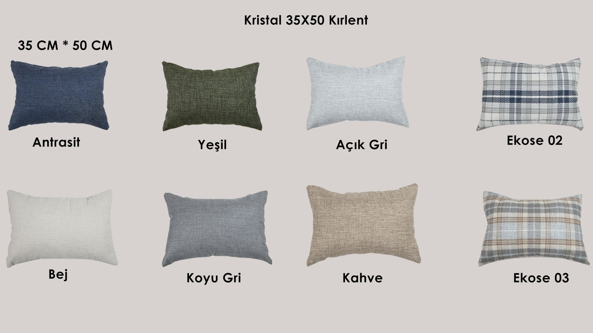 Kristal 35X50 Kırlent