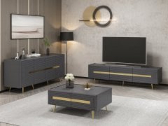 Jose Tv Set1 - Anthracite Membrane (Tv+Table+Console)