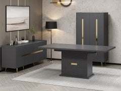 Jose Dining Table-Anthracite Membrane