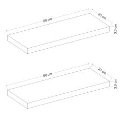 Secret Holder Minar 2s Wall Shelves 60 cm - Sonomo