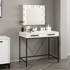 Sane Makeup Table Set 3 with Illuminated Mirror