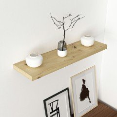 Secret Holder Minar Wall Shelves 80 cm - p.beyaz