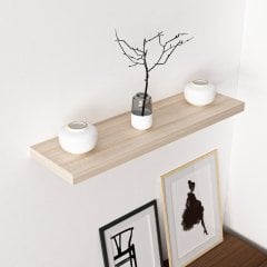 Secret Holder Minar Wall Shelves 80 cm - p.beyaz