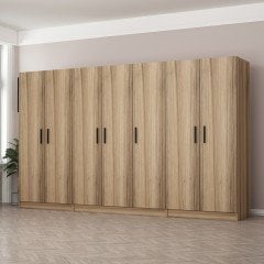 Minar Kale 2 Cupboards with 7 Doors Gold