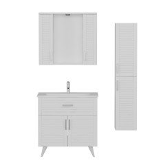 Vera Bathroom Cabinet 100Cm Ay2K1Ç+2K1A+Etj+Length White