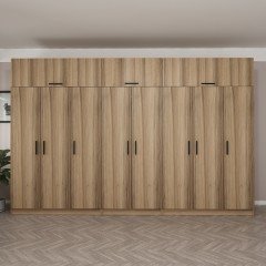 Kale 8 Doors 4 Cupboards And Wardrobe Gold