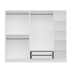 Minar Kale Dressing Cabinet with 5 Sections and 2 Drawers White