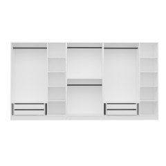 Minar Kale 8 Sections 4 Drawers Dressing Cabinet White