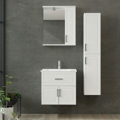 Sanya Bathroom Cabinet 65Cm As2K1Ç+1K1A+Etj+Length White