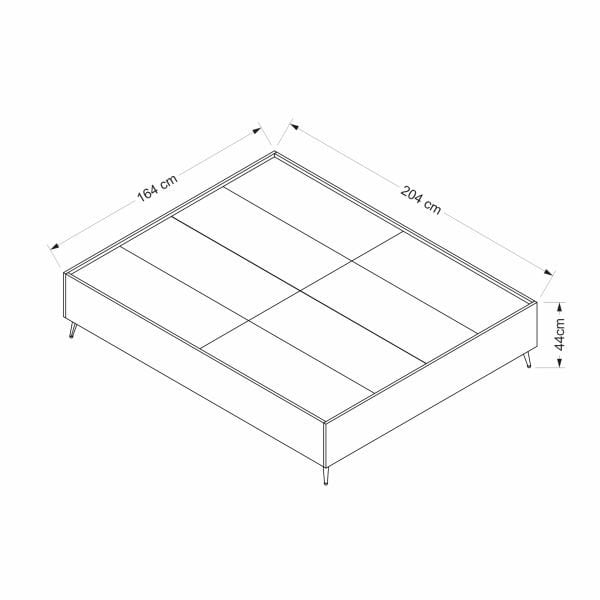 Lara 160x200 Çift Kişilik Karyola - Senza