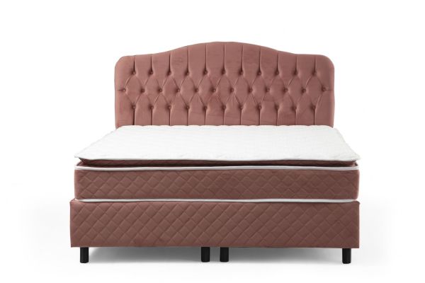 Vassi Base + Headboard + Bed Dried Rose