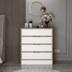 Elina Dresser 4c - Gold/White