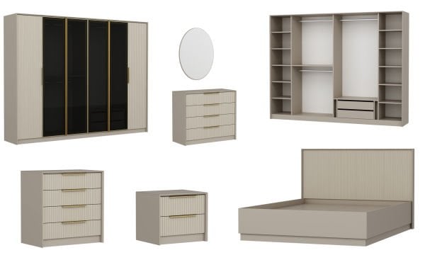 Kale Luxe Bedroom Set - Set 2