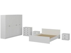 Kale Bedroom Set 72 White Membrane