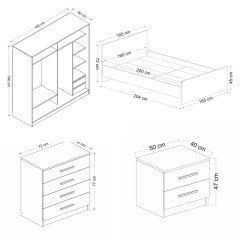 Kale Bedroom Set 113 White