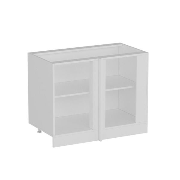 Mina Kitchen Corner Cabinet Sub Module 1K1 is 105cm White - B1